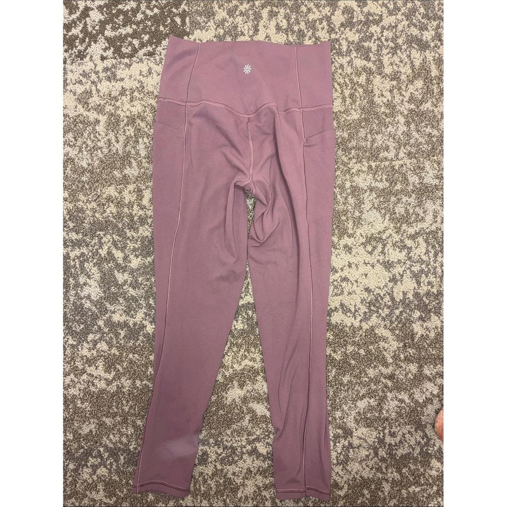Athleta Mauve/Purple High-Rise Leggings Soft mauve-purple workout leggings